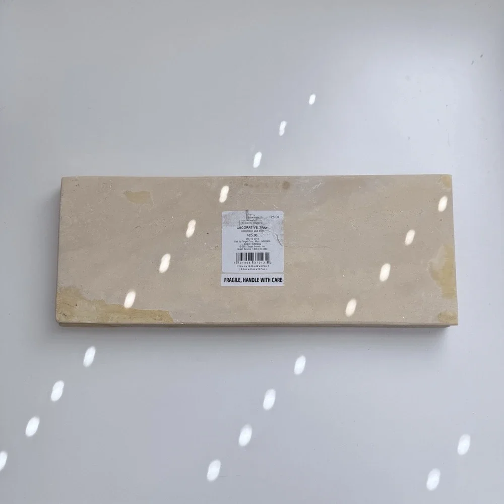 Threshold Designed with Studio McGee Beige Ceramic Decorative Tray 16